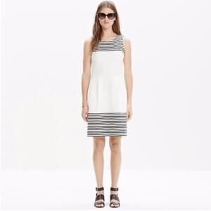 Madewell Verse Black and White Striped Dress-S